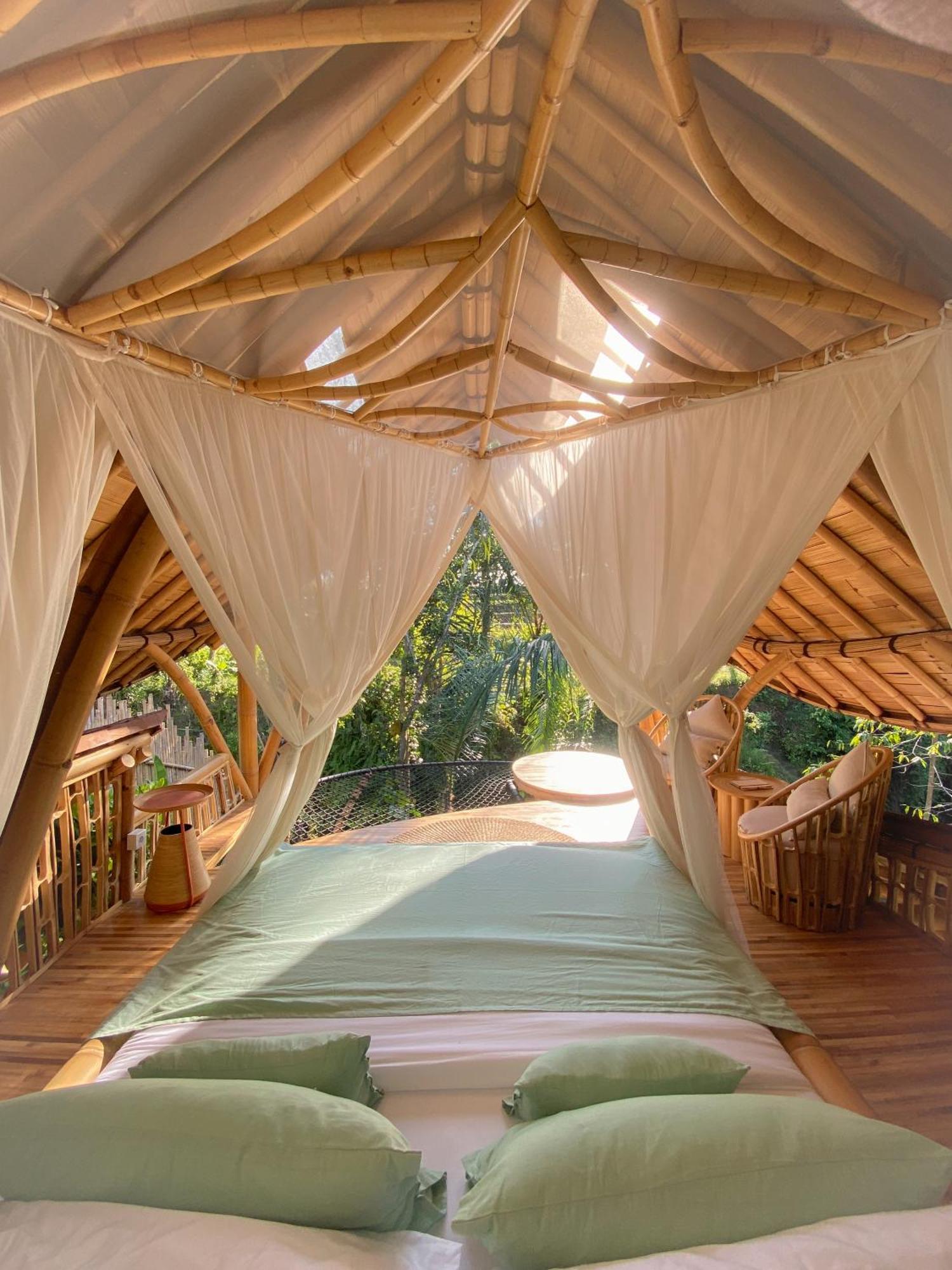 Wahem Eco Bamboo - Magical Bamboo House Ubud Bali Villa ภายนอก รูปภาพ