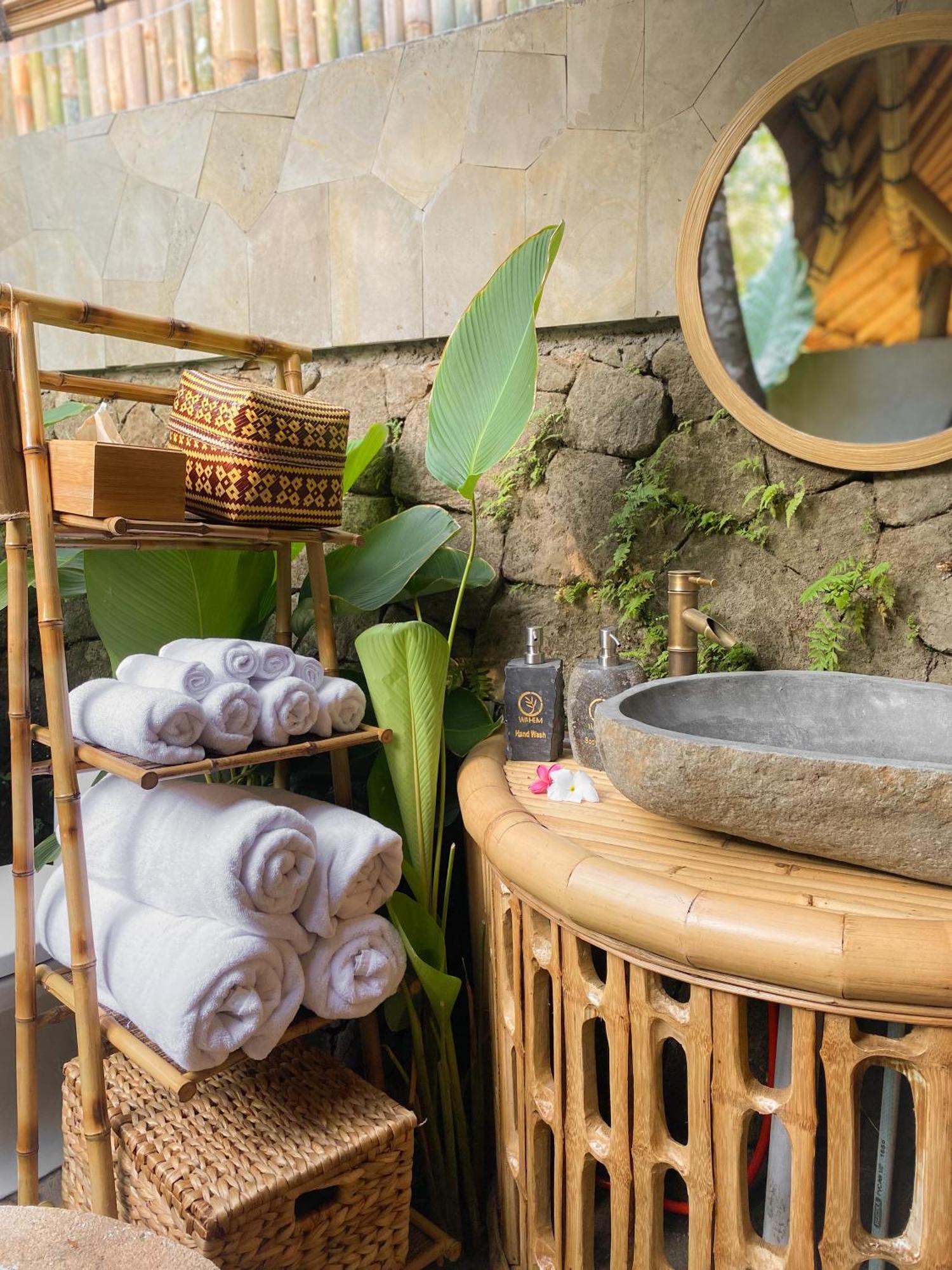 Wahem Eco Bamboo - Magical Bamboo House Ubud Bali Villa ภายนอก รูปภาพ