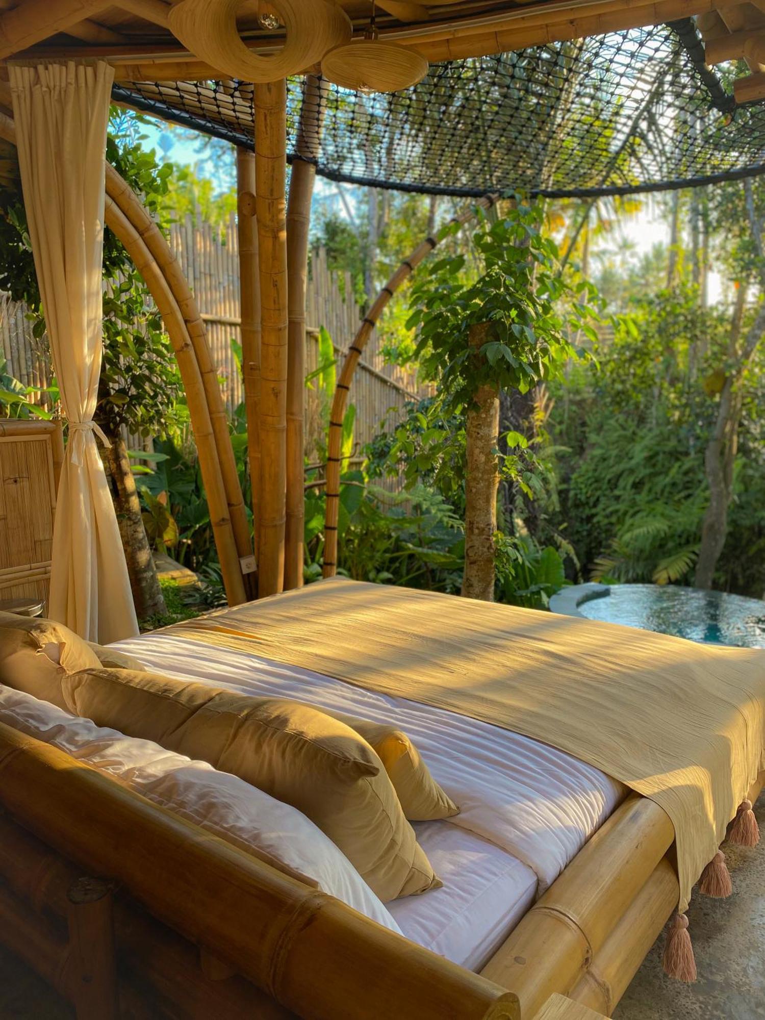 Wahem Eco Bamboo - Magical Bamboo House Ubud Bali Villa ภายนอก รูปภาพ
