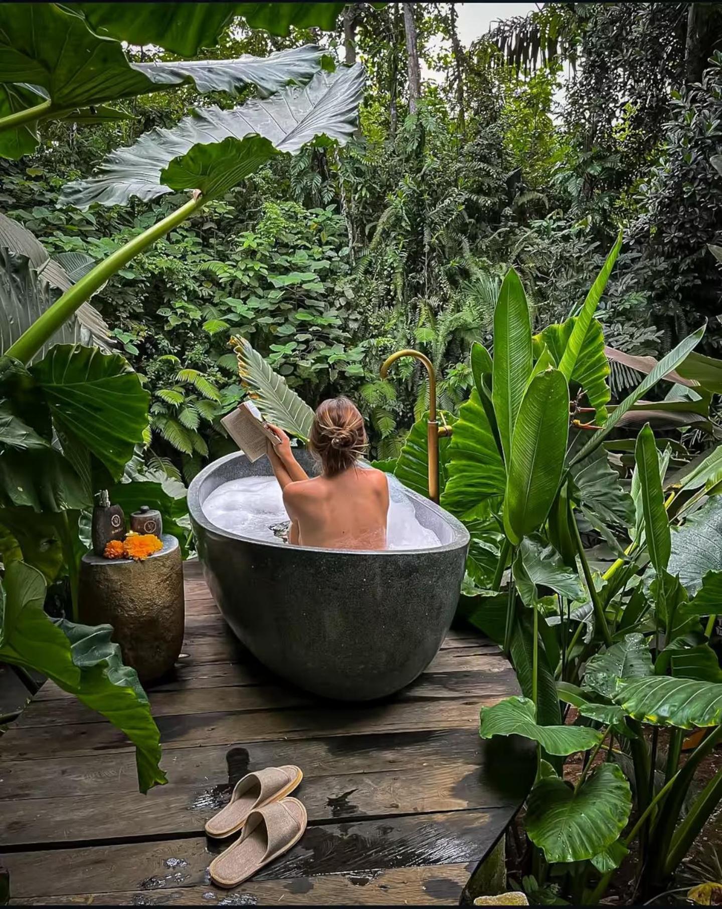 Wahem Eco Bamboo - Magical Bamboo House Ubud Bali Villa ภายนอก รูปภาพ
